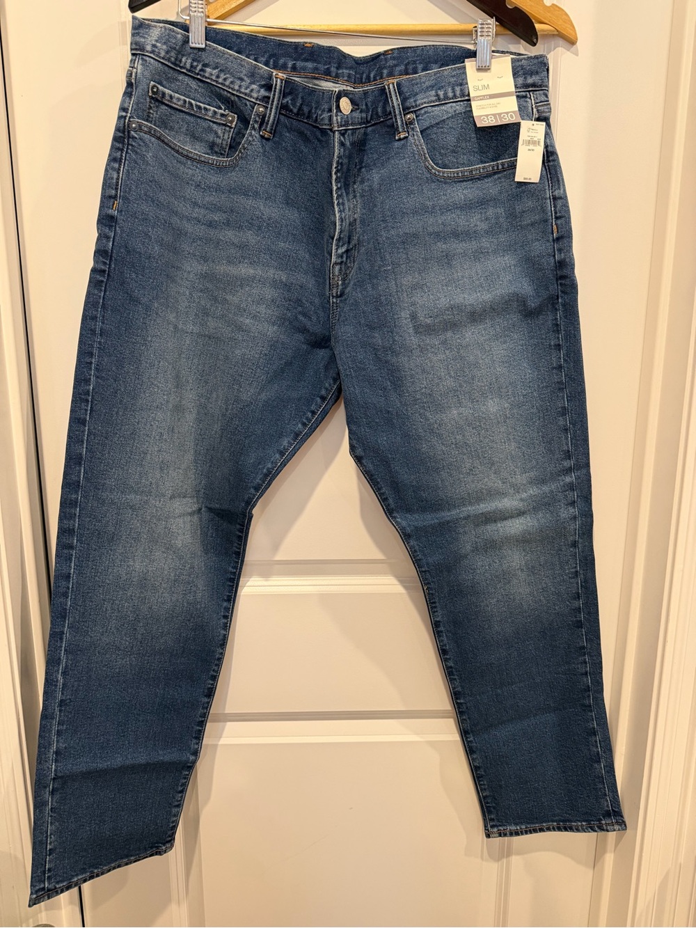 GAP Flex Slim Straight Men's Denim Jeans - Medium Blue Wash